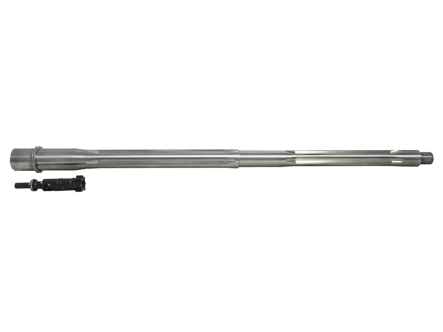 18"  .223 WYLDE MEDIUM CONTOUR DOUBLE FLUTED 6 FLUTE 1-8 .750 GAS BLOCK RIFLE GAS SYSTEM THREADED 5/8-24